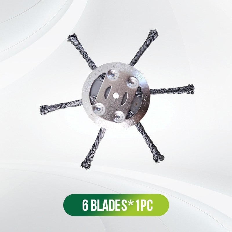 🔥👨‍🌾6 inch Steel Wire Brush Cutter Trimmer Head